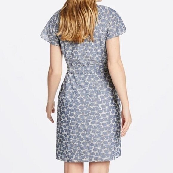 Embroidered Chambray Dress - Picture 2 of 8